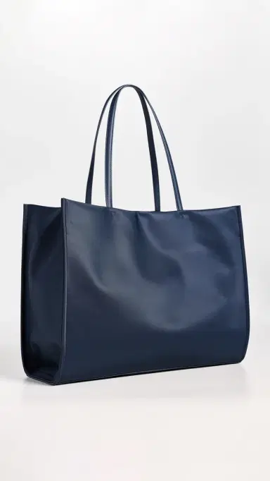 Tory Burch Ella Tote New Navy One Size | Thumbnail 4