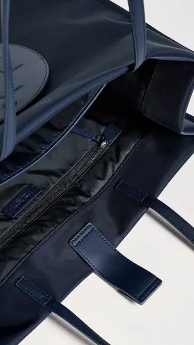 Tory Burch Ella Tote New Navy One Size | Thumbnail 6