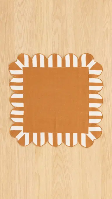 Misette Scalloped Stripe Napkins Set of 4 | Thumbnail 5 Misette Scalloped Stripe Napkins Set of 4 | Thumbnail 5