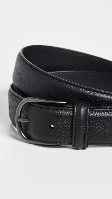 Anderson's Textured Leather Belt Black N1 32 | Thumbnail 4