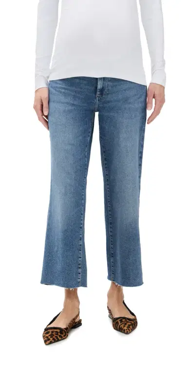 DL1961 Hepburn Wide Leg Petite Maternity Jeans | Thumbnail 1 DL1961 Hepburn Wide Leg Petite Maternity Jeans | Thumbnail 1