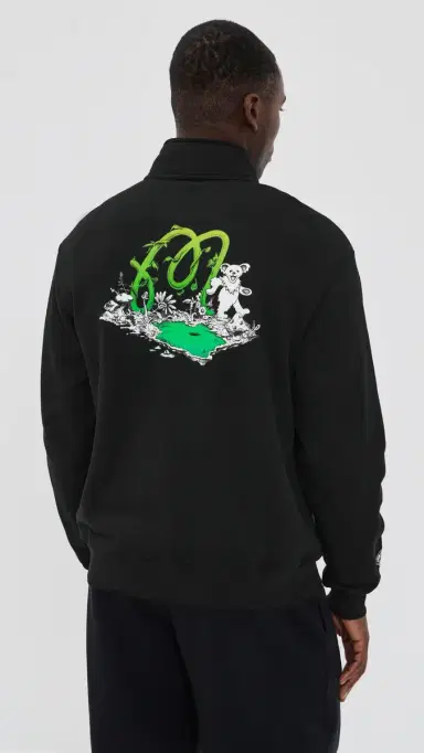 Malbon x Grateful Dead Collegiate Sweatshirt Black | Thumbnail 3 Malbon x Grateful Dead Collegiate Sweatshirt Black | Thumbnail 3