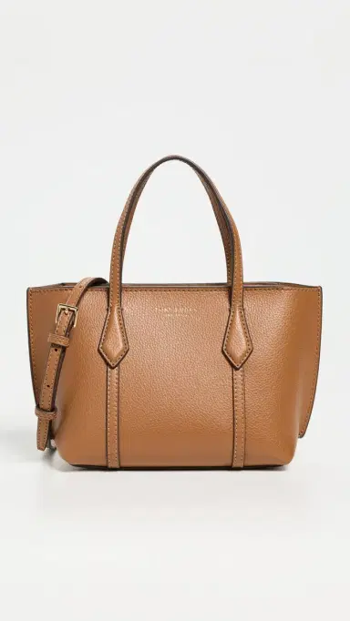 Tory Burch Perry Mini Tote Autumn Brown One Size | Thumbnail 2