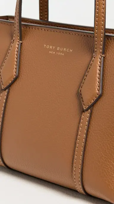 Tory Burch Perry Mini Tote Autumn Brown One Size | Thumbnail 5