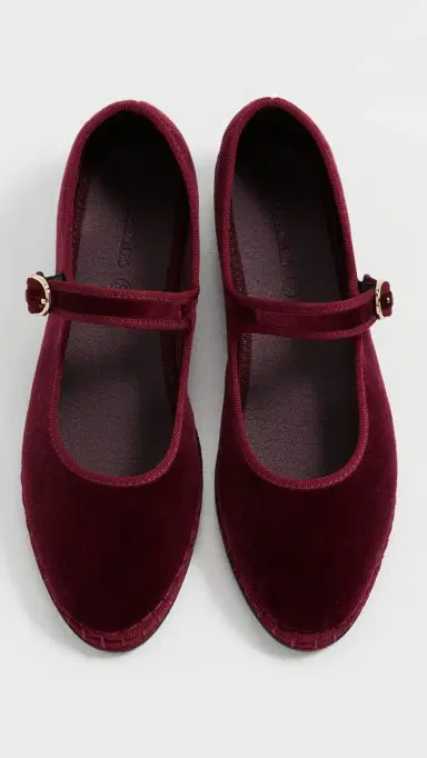 Flabelus Lucrecia Velvet Mary Jane Flats Lucrecia 35 | Thumbnail 5 Flabelus Lucrecia Velvet Mary Jane Flats Lucrecia 35 | Thumbnail 5