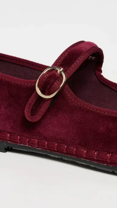 Flabelus Lucrecia Velvet Mary Jane Flats Lucrecia 35 | Thumbnail 6 Flabelus Lucrecia Velvet Mary Jane Flats Lucrecia 35 | Thumbnail 6