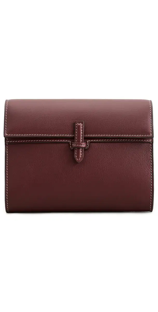 Hunting Season Small Soft Clutch in Nappa Burgundy One Size