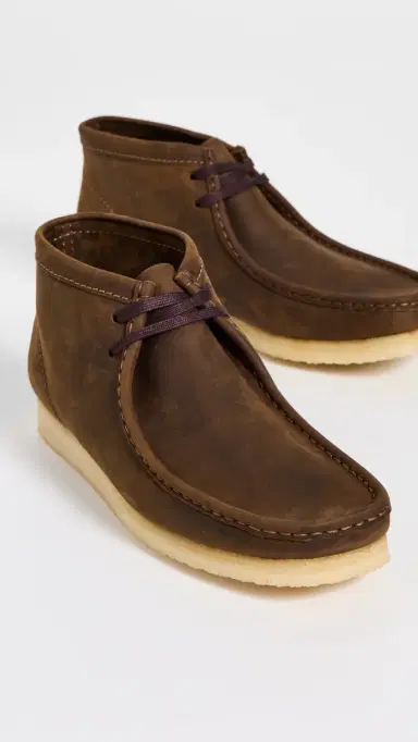 Clarks Leather Wallabee Boots Beeswax 10 | Thumbnail 4