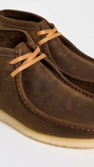 Clarks Leather Wallabee Boots Beeswax 10 | Thumbnail 5