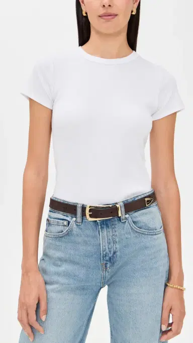 Favorite Daughter The Suede Statement Belt Chocolate/Gold | Thumbnail 3 Favorite Daughter The Suede Statement Belt Chocolate/Gold | Thumbnail 3