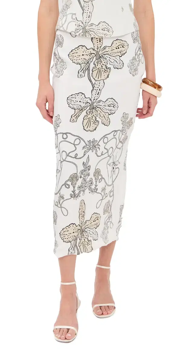 Isla & White Onia ilk kirt Orquidee