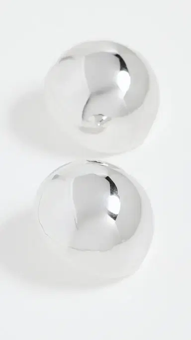 Annika Inez Large Hemisphere Earrings | Thumbnail 4 Annika Inez Large Hemisphere Earrings | Thumbnail 4