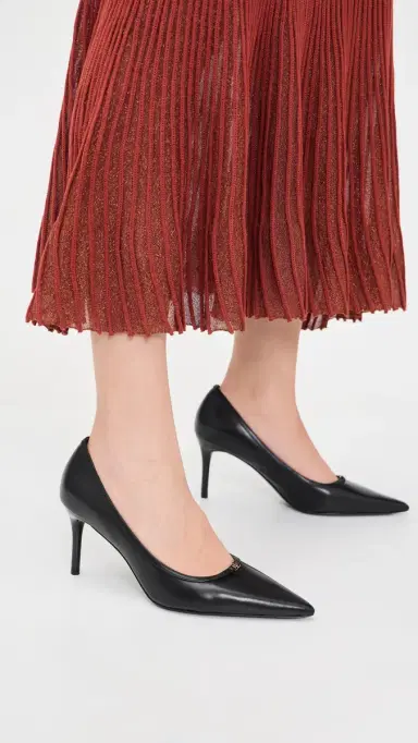 Tory Burch Double T Buckle Pumps 80mm Perfect Black / Perfect Black 7 | Thumbnail 3