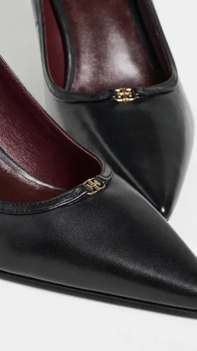 Tory Burch Double T Buckle Pumps 80mm Perfect Black / Perfect Black 7 | Thumbnail 6