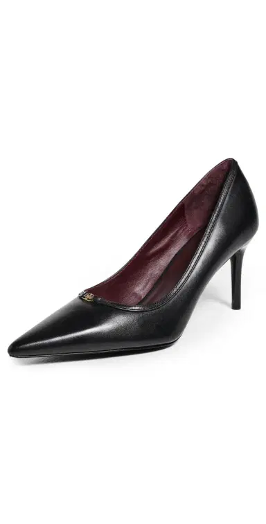 Tory Burch Double T Buckle Pumps 80mm Perfect Black / Perfect Black 7 | Thumbnail 1
