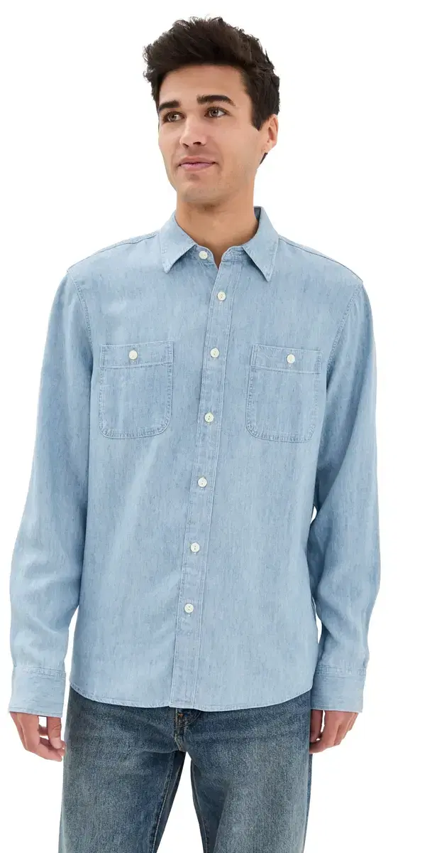 Tried and True Chambray Workshirt Vintage Indigo