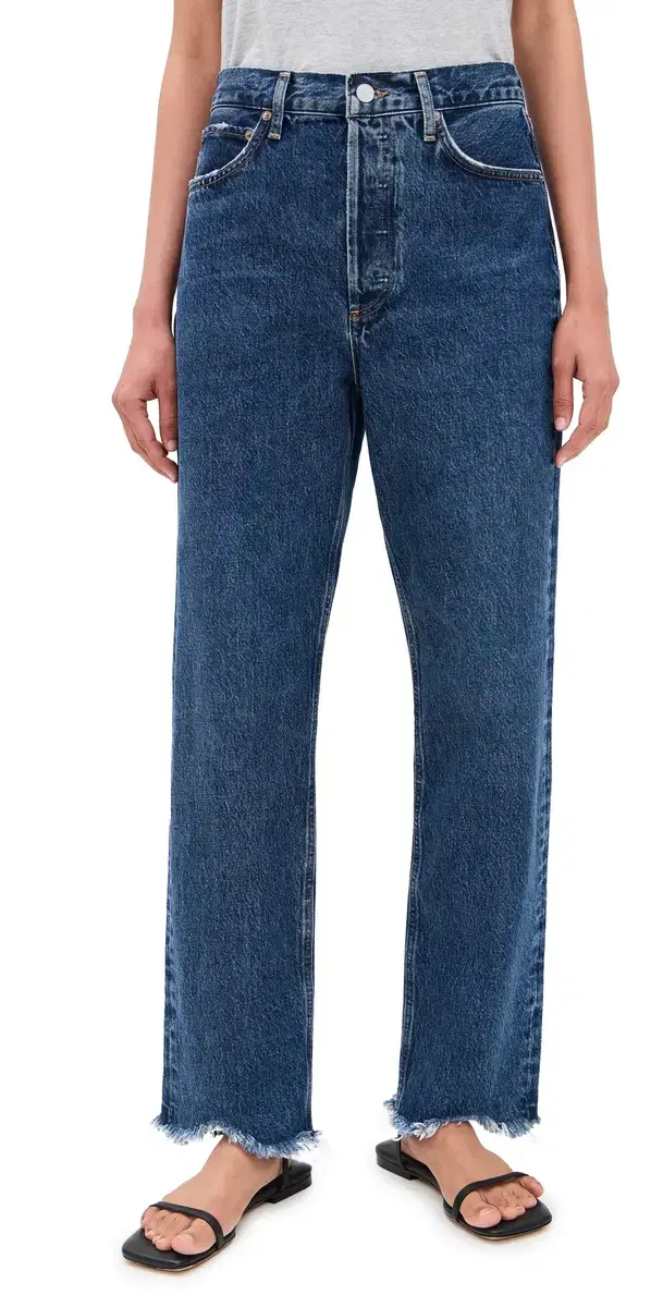 90s Mid Rise Straight Jeans Fountain