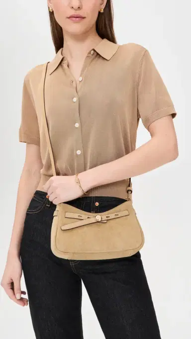 Tory Burch Romy Suede Zip Top Crossbody Bag | Thumbnail 3 Tory Burch Romy Suede Zip Top Crossbody Bag | Thumbnail 3