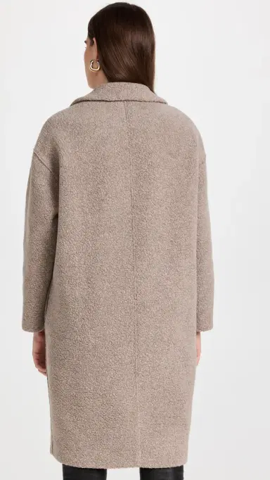 Harris Wharf London Dropped Shoulder Boucle Coat | Thumbnail 3 Harris Wharf London Dropped Shoulder Boucle Coat | Thumbnail 3
