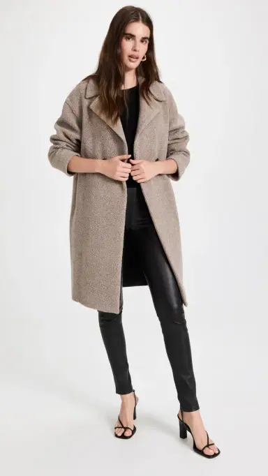 Harris Wharf London Dropped Shoulder Boucle Coat | Thumbnail 5 Harris Wharf London Dropped Shoulder Boucle Coat | Thumbnail 5