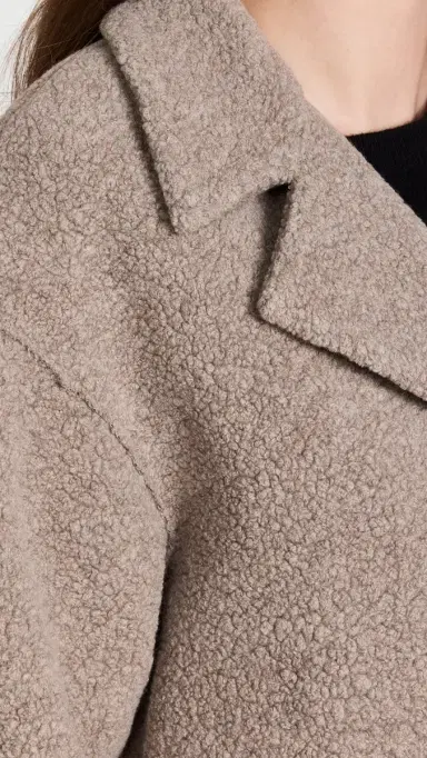 Harris Wharf London Dropped Shoulder Boucle Coat | Thumbnail 6 Harris Wharf London Dropped Shoulder Boucle Coat | Thumbnail 6