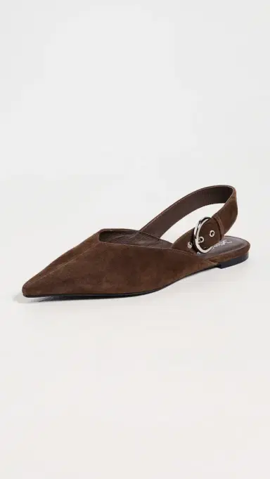 Jeffrey Campbell Scone Flats Espresso Suede | Thumbnail 2