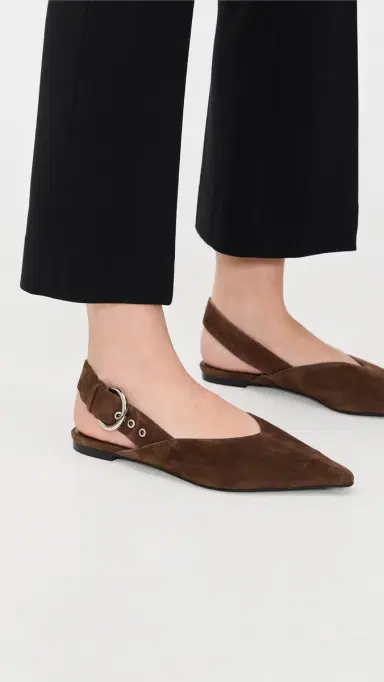 Jeffrey Campbell Scone Flats Espresso Suede | Thumbnail 3