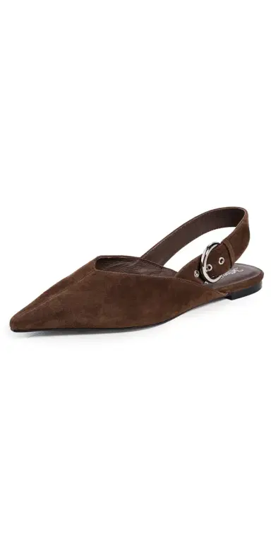 Jeffrey Campbell Scone Flats Espresso Suede | Thumbnail 1