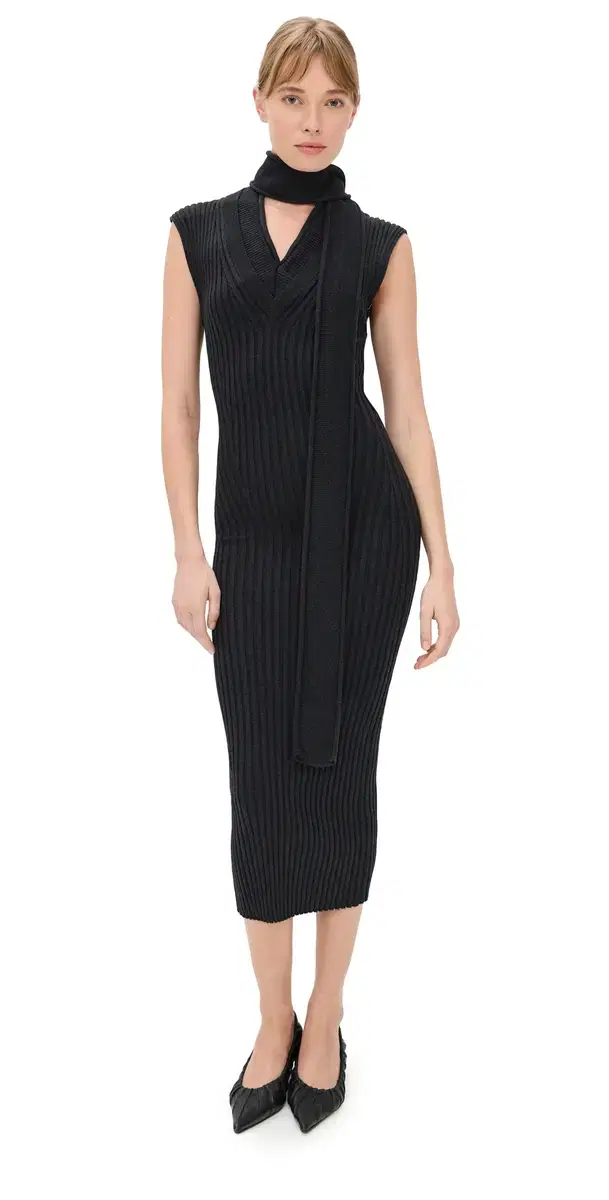Aisling Camps Scarf Dress Charcoal elange