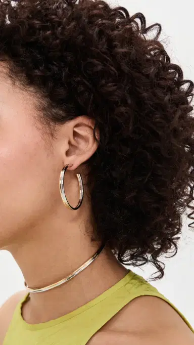 Jennifer Fisher Baby Hoop Earrings | Thumbnail 3