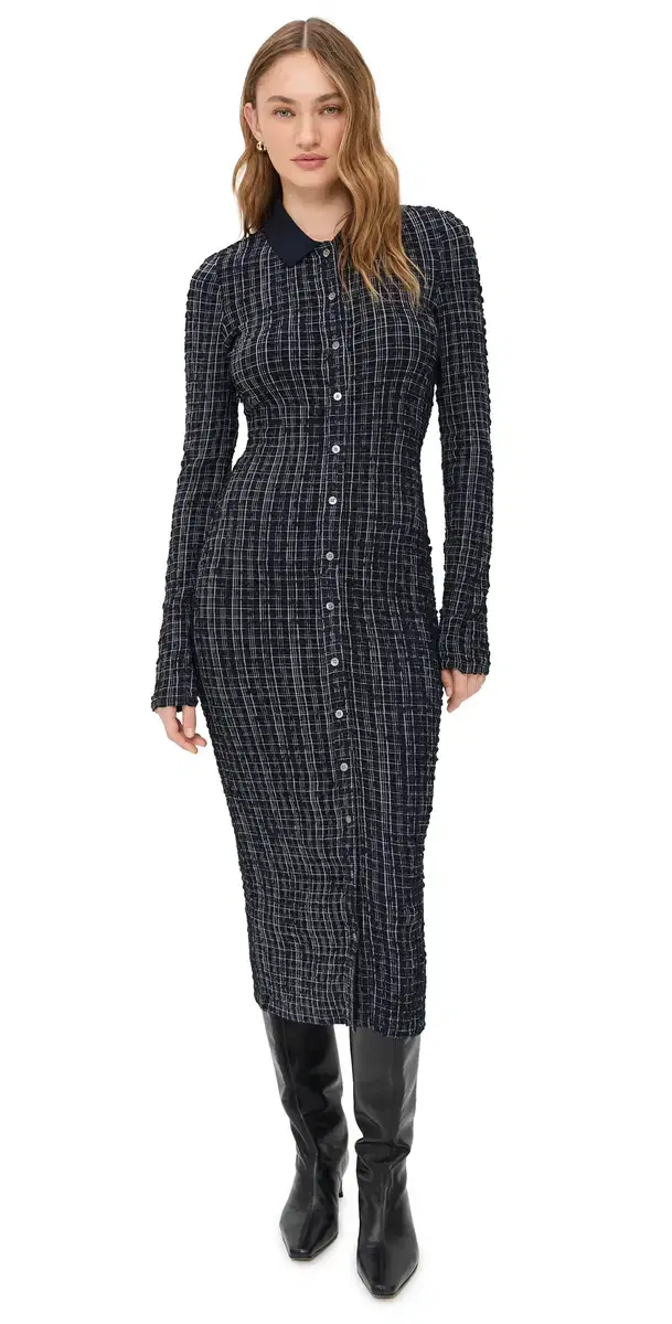 Veronica Beard Jean Barrett Dress Navy/White ulti