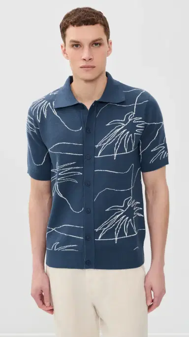 Far Afield The Palms Knit Collared Shirt | Thumbnail 2 Far Afield The Palms Knit Collared Shirt | Thumbnail 2