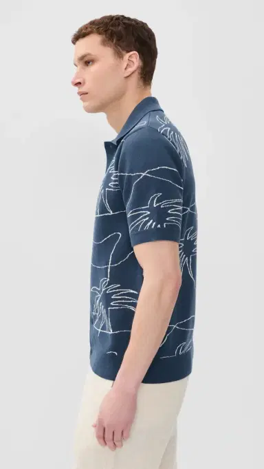 Far Afield The Palms Knit Collared Shirt | Thumbnail 4 Far Afield The Palms Knit Collared Shirt | Thumbnail 4