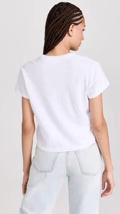 RE/DONE 1950s Boxy Tee Optic White | Thumbnail 3