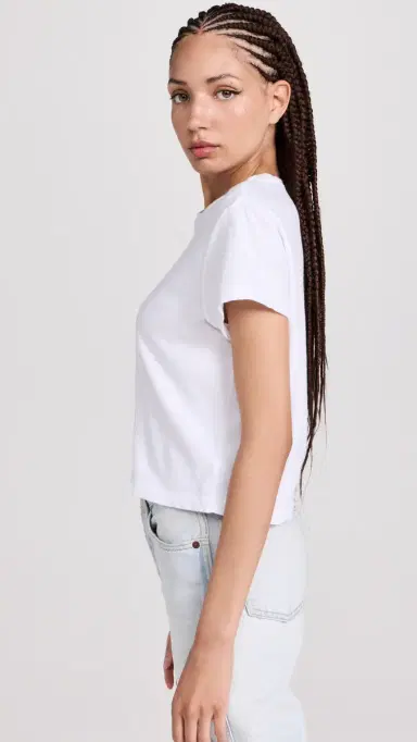 RE/DONE 1950s Boxy Tee Optic White | Thumbnail 4