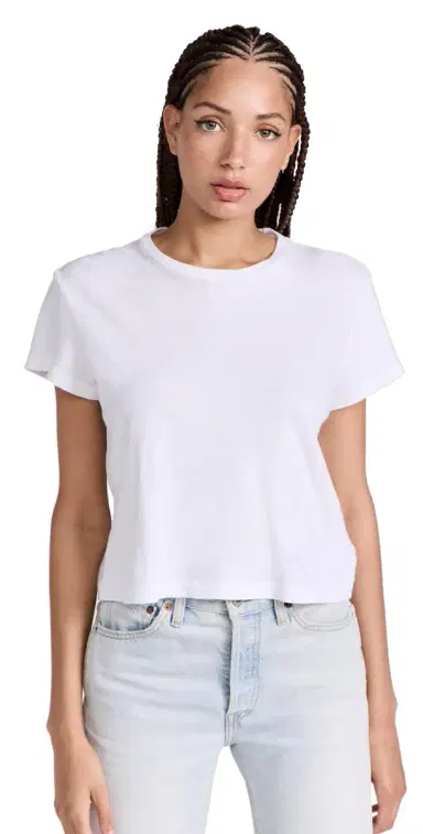 RE/DONE 1950s Boxy Tee Optic White | Thumbnail 1