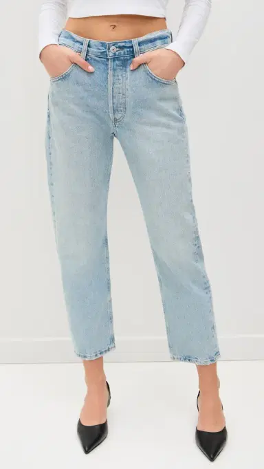 Citizens of Humanity Winslow Cropped Boyfriend Jeans Blaire 27 | Thumbnail 2