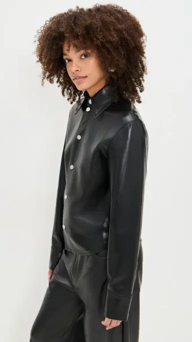 Nanushka Bogna Faux Leather Top Black S | Thumbnail 4 Nanushka Bogna Faux Leather Top Black S | Thumbnail 4