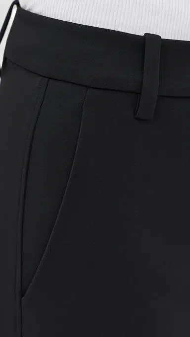 Tibi Compact Tech Knit Cropped Bootcut Pants Black | Thumbnail 6