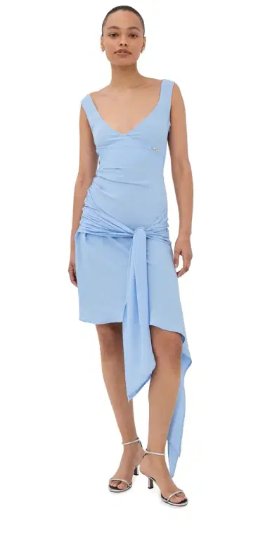 The Attico Mini Draped Dress | Thumbnail 1 The Attico Mini Draped Dress | Thumbnail 1