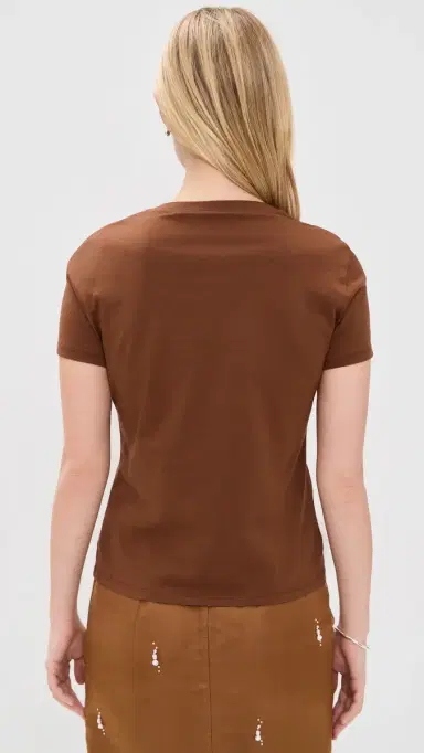 Theory Tiny Tee 2. Apex Tee Caramel | Thumbnail 3