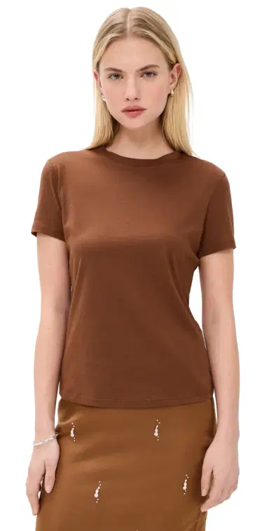 Theory Tiny Tee 2. Apex Tee Caramel | Thumbnail 1