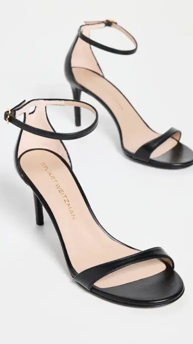 Stuart Weitzman Nudist II Sandal 5 Black | Thumbnail 5