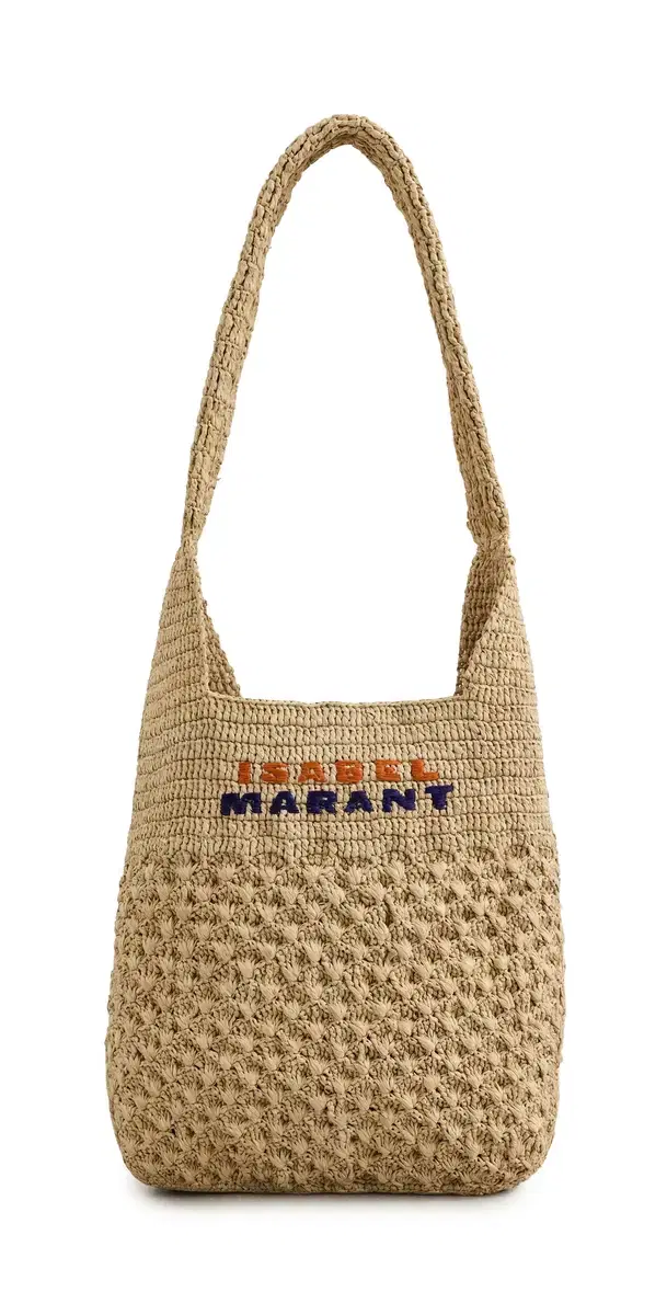 Isabel Marant Praia Small Tote Natural/Purple/Orange One Size