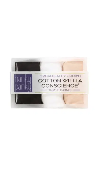 Hanky Panky Original Rise Cotton 3 Pack Black/White/Chai One Size | Thumbnail 4