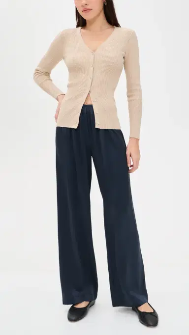 DONNI. DONNI. Silk Pants Navy S | Thumbnail 2