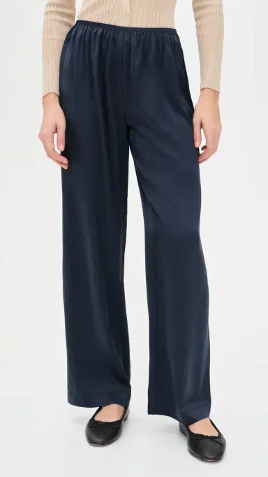 DONNI. DONNI. Silk Pants Navy S | Thumbnail 3