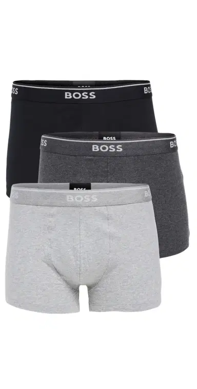 BOSS Classic Cotton 3 Pack Trunks Grey S | Thumbnail 1 BOSS Classic Cotton 3 Pack Trunks Grey S | Thumbnail 1
