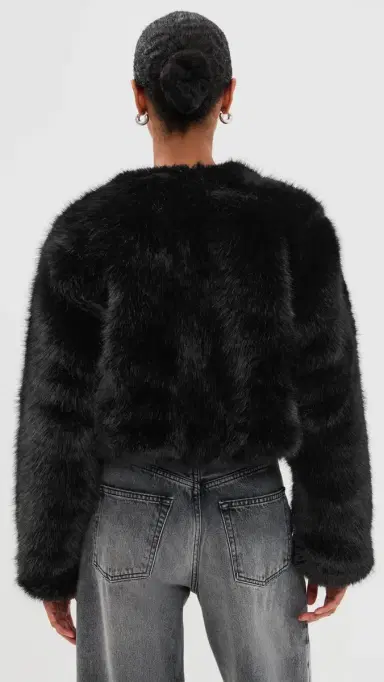 BLANKNYC Cash Flow Faux Fur Jacket Black M | Thumbnail 3 BLANKNYC Cash Flow Faux Fur Jacket Black M | Thumbnail 3