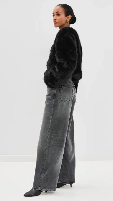 BLANKNYC Cash Flow Faux Fur Jacket Black M | Thumbnail 4 BLANKNYC Cash Flow Faux Fur Jacket Black M | Thumbnail 4